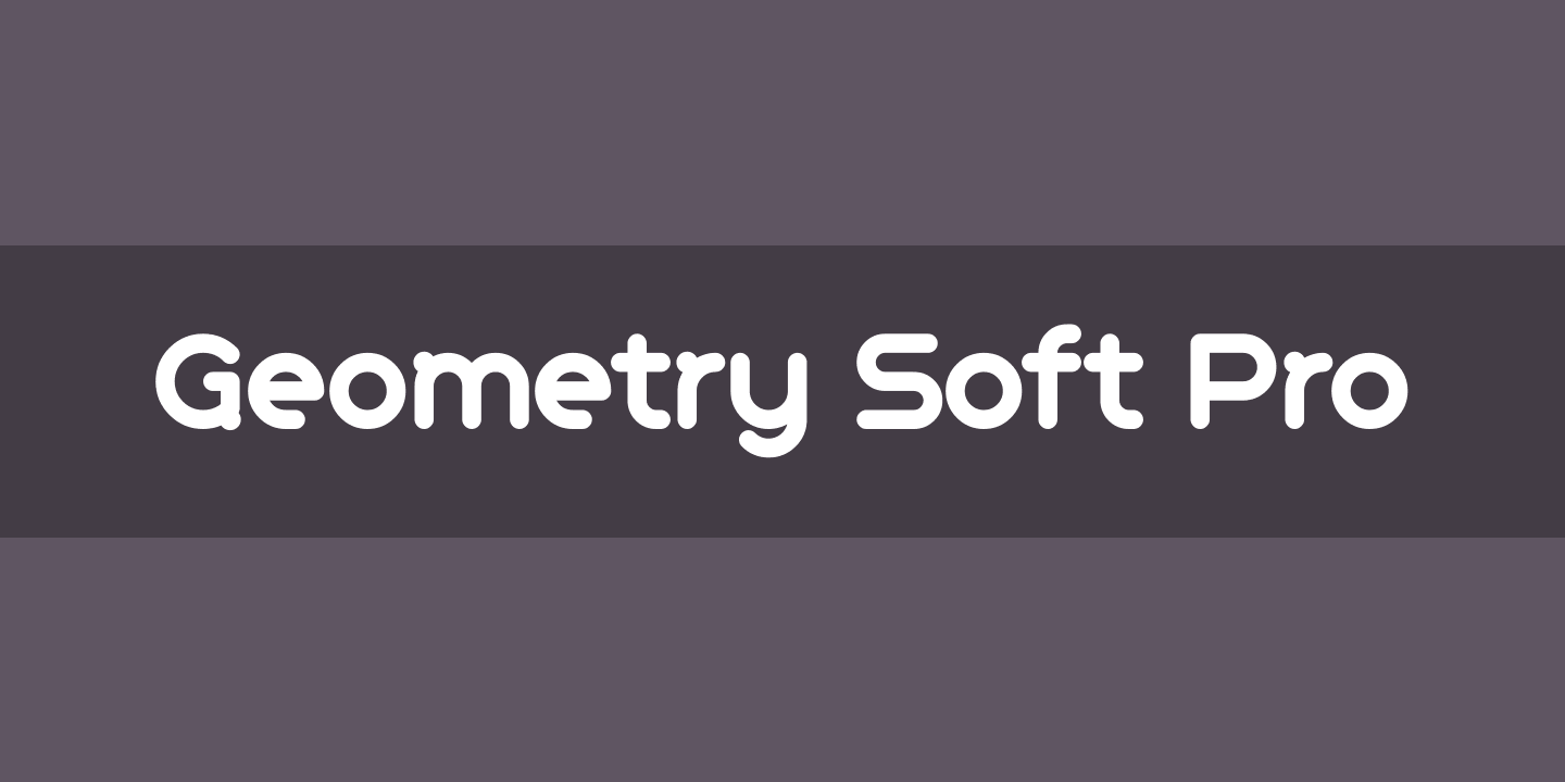 Czcionka Geometry Soft Pro